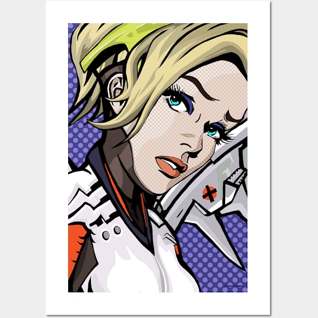 Mercy Lichtenstein Wall Art by FanboyMuseum